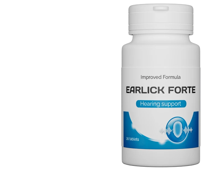 Confezione di Earlick Forte, integratore avanzato per l'udito e l'acufene